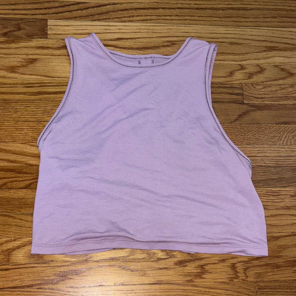 Athletic Tank Top, Lululemon Cropped Tank Top With Drawstring Cinch Back